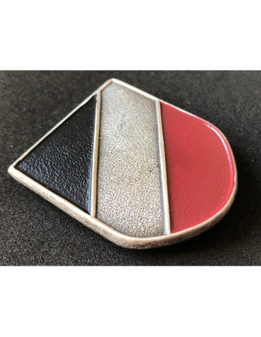 National colors metal helmet badge