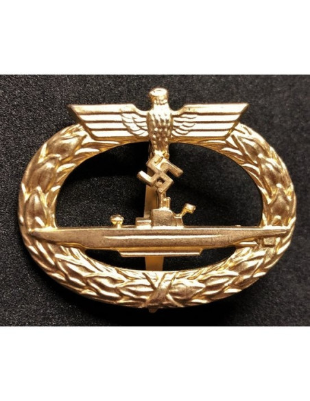 U-boot badge goud