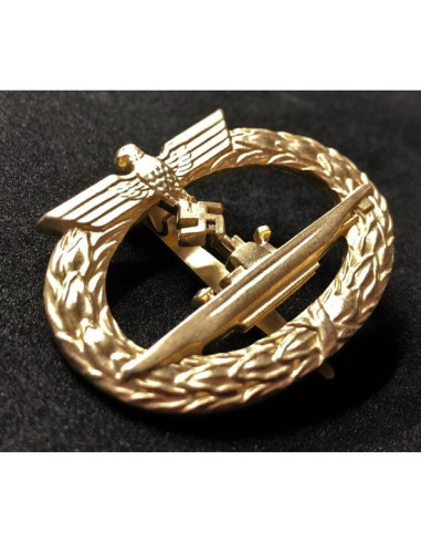U-boot badge goud
