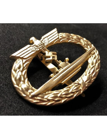U-boot badge goud