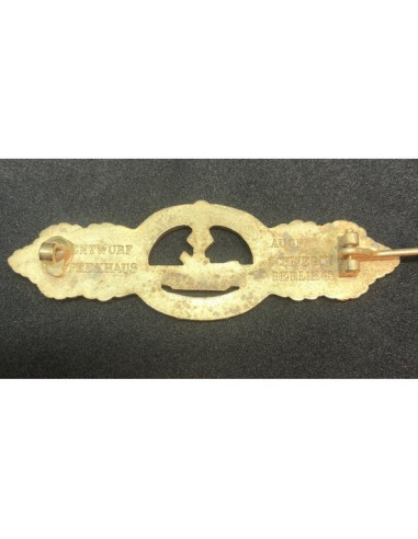 U-boot borstbadge goud