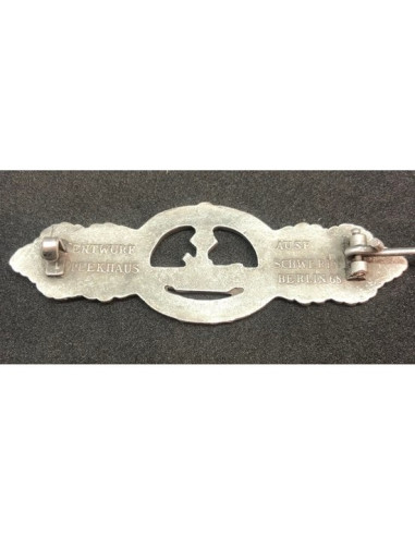 U-boot borstbadge zilver