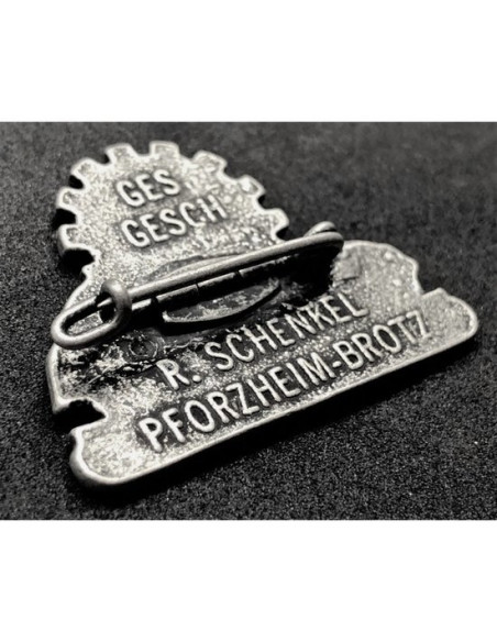 Volkswagen badge silver