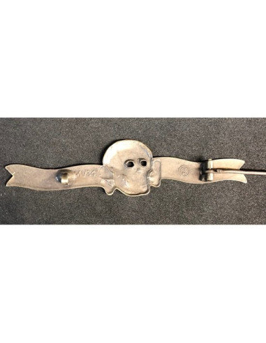 SS slogan bronze badge