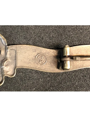 SS slogan bronze badge