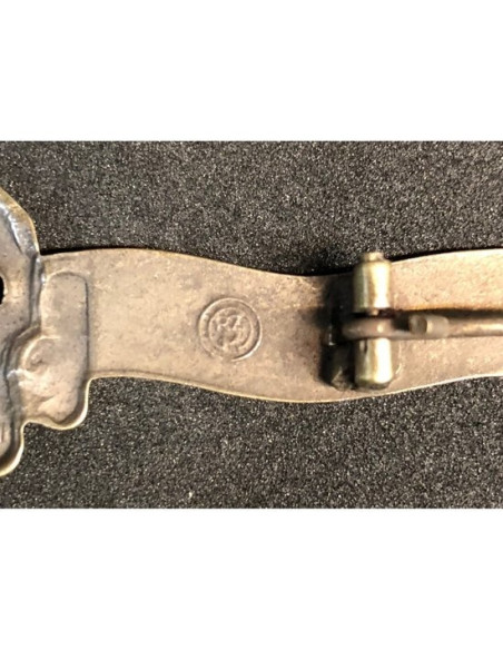 SS slogan bronze badge