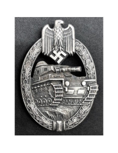 Panzer division badge silver