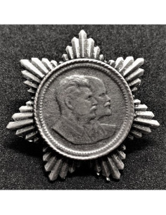 Staline et Lénine broche de propagande