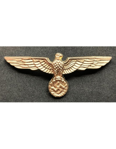 Wehrmacht eagle cap badge gold