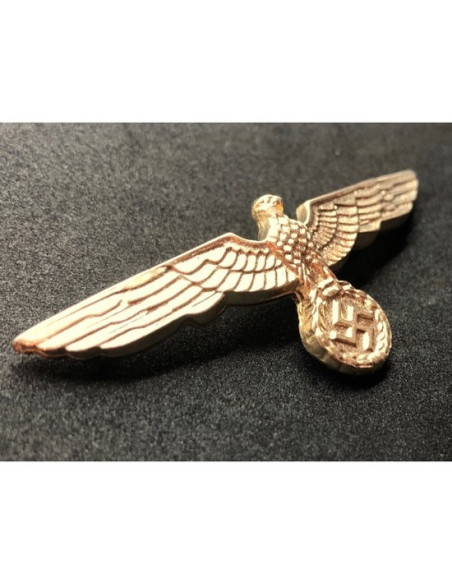 Wehrmacht eagle cap badge gold