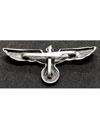 Wehrmacht eagle cap badge silver
