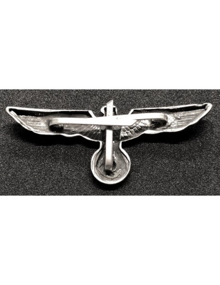 Wehrmacht adelaar pet badge zilver