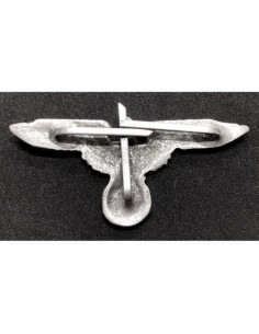 SS adelaar pet badge zilver 2