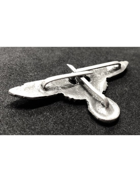 SS eagle cap badge silver