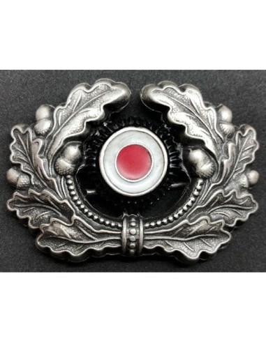  Oak leaves wreath cap badge silver