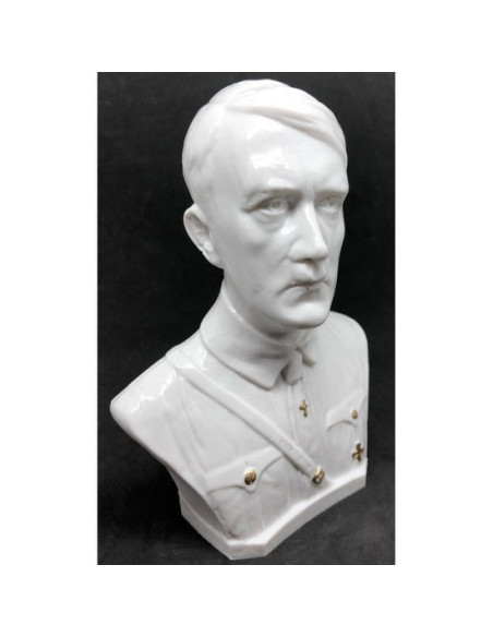 Adolf Hitler hoofd met borst buste wit