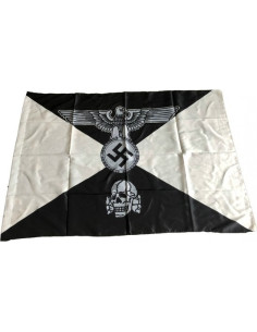 Waffen SS drapeau polyester totenkopf