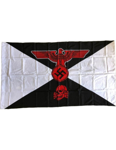 polyester drapeau rouge Waffen SS