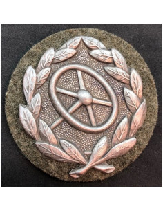 Voertuig bestuurder schild zilver