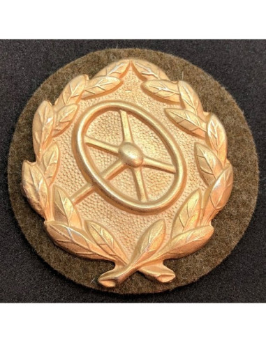 Voertuig bestuurder schild goud