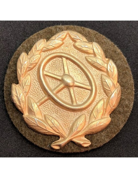 Voertuig bestuurder schild goud