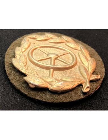 Voertuig bestuurder schild goud