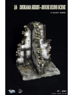 Maison ruine 1: 6 accessoire diorama