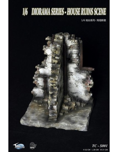 House ruin 1:6 diorama accessoire