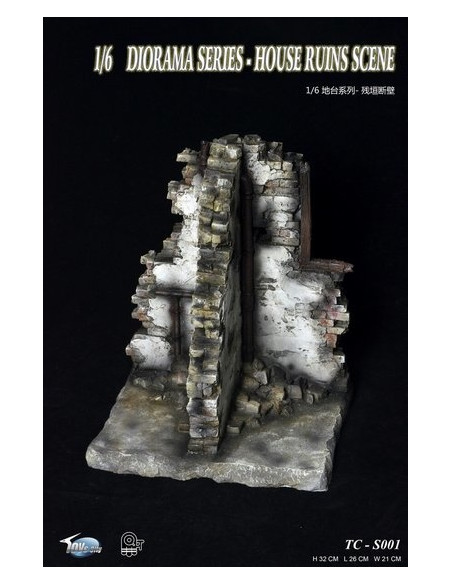 Maison ruine 1: 6 accessoire diorama
