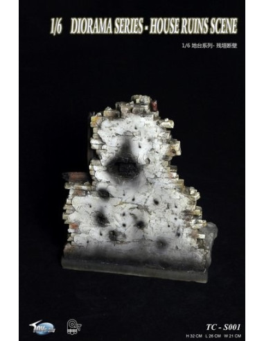 Maison ruine 1: 6 accessoire diorama