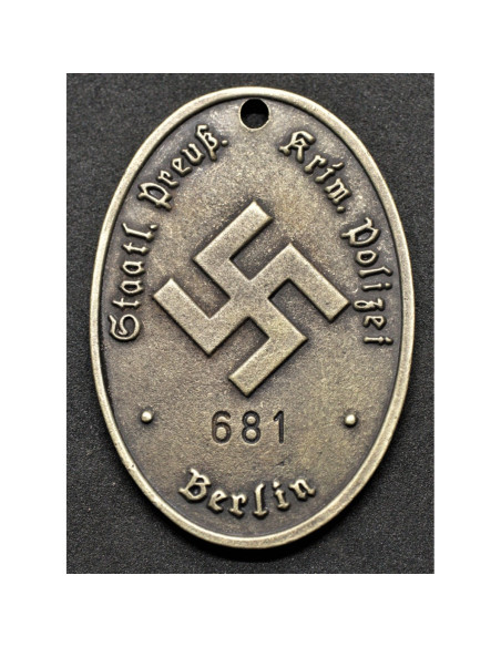 tag identité police Prusse