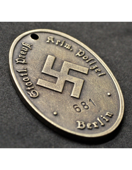 Prussian police ID tag