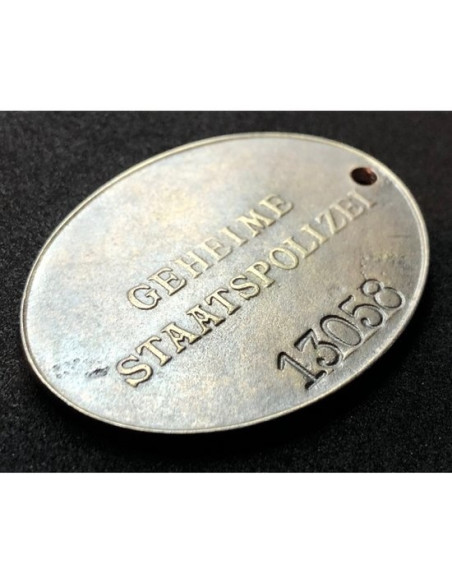 Prussian police ID tag
