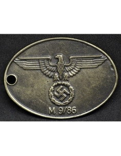 Gestapo identiteitsplaatje type 2