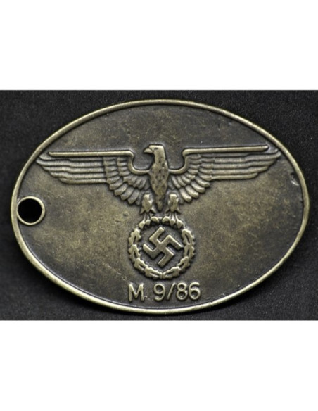 Gestapo identiteitsplaatje type 2