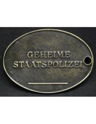 Type d'étiquette d'identité de police d'état 2