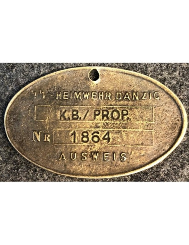 Heimwehr Danzig ID tag