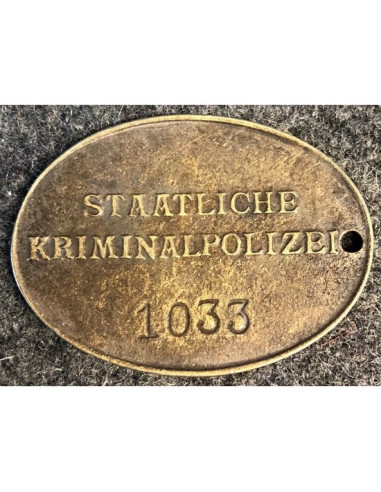 dog tag de police criminelle