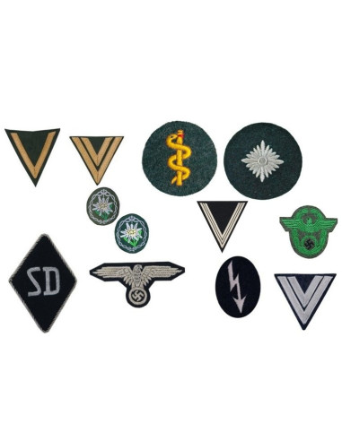 Choose chevrons and sleeve patches
