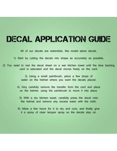 Kies stahlhelm decals