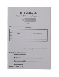 Waffen SS paybook 2
