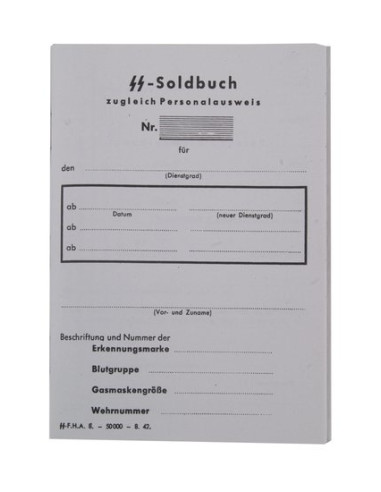 Waffen SS dienstboek