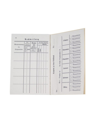WW1 German paybook