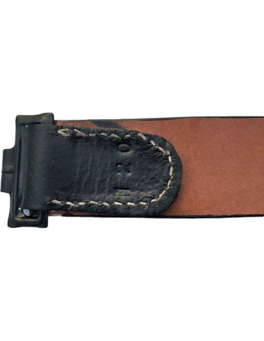 Ceinture en cuir noir allemand