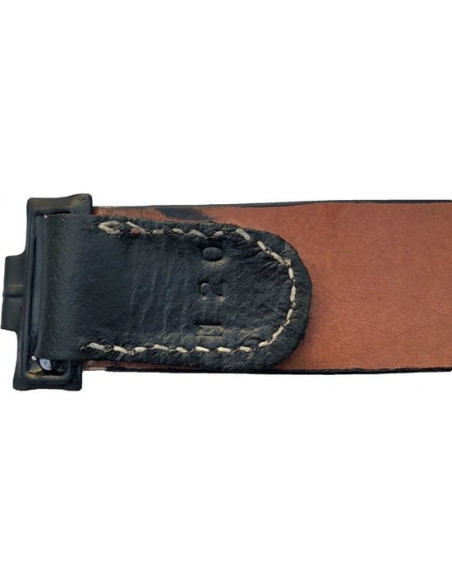 Ceinture en cuir noir allemand