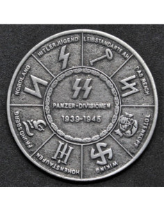 SS et médaille de la Wehrmacht divisions de panzers