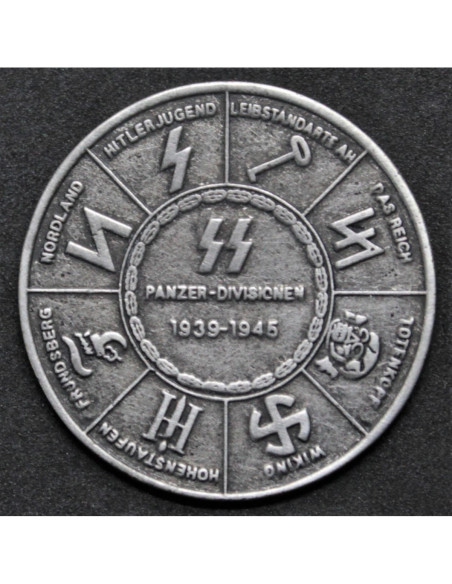 SS en Wehrmacht panzer divisies medaille