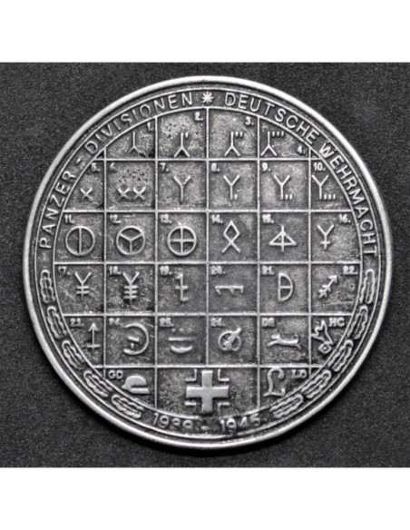 SS en Wehrmacht panzer divisies medaille