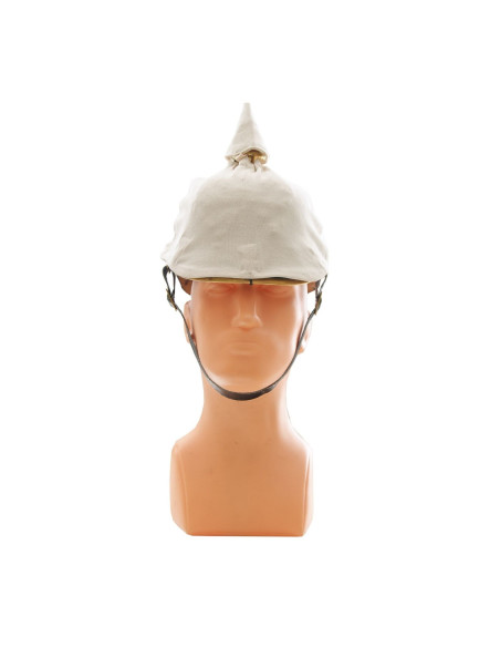 Pickelhaube wit overtrek