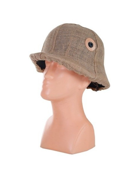 Jute overtrek voor M16 stahlhelm